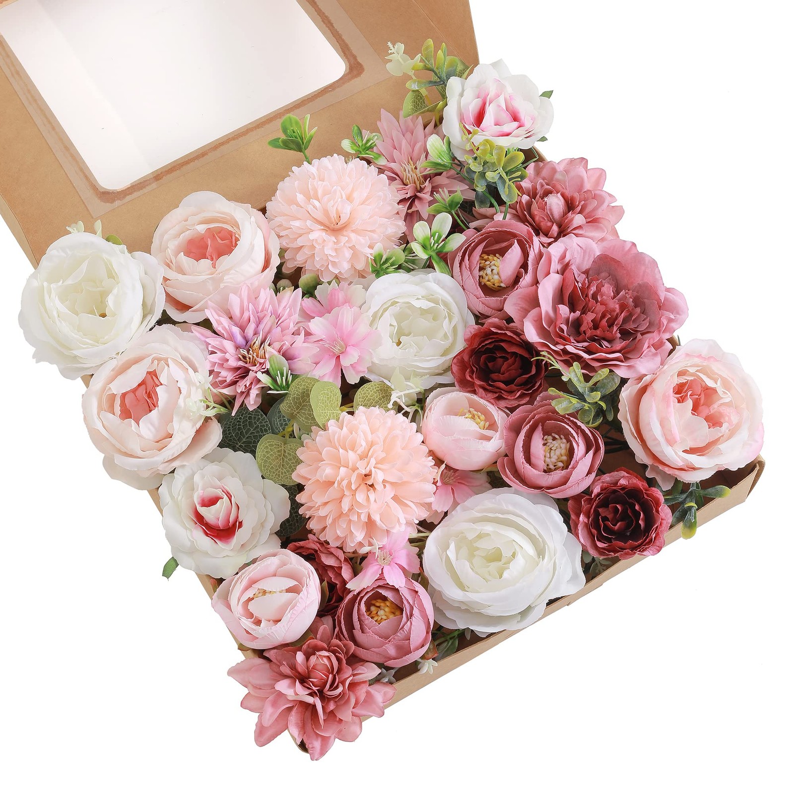 Artificial Flowers Combo, Fake Flowers for DIY Tables Centerpieces Baby Showe…
