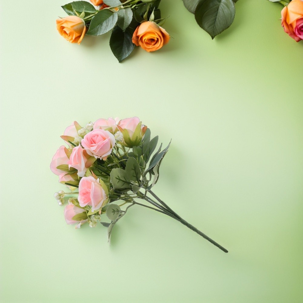 4 Pcs Flower Roses Bouquet Artifical Flowers Eternal Fake