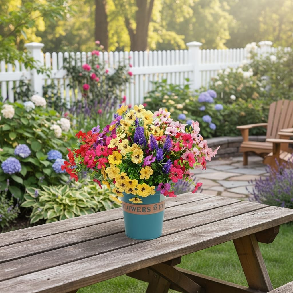 Artificial Flowers for Outdoor/Indoor, Garden, Patio, Front Porch Decor Yard …