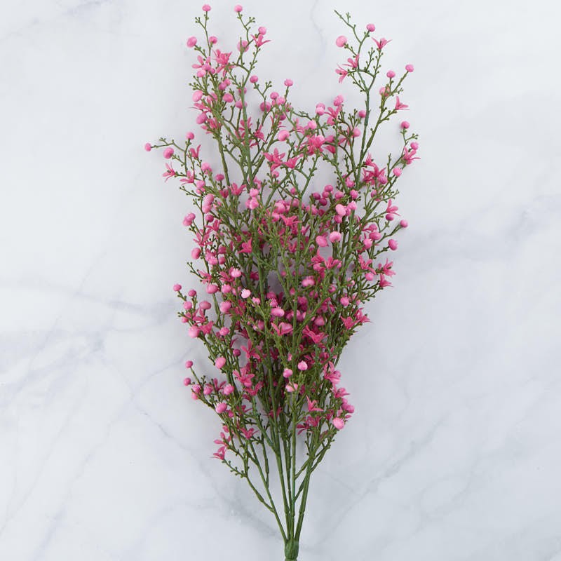 Hues of Pink Artificial StarFlower Berry Bush for Floral
