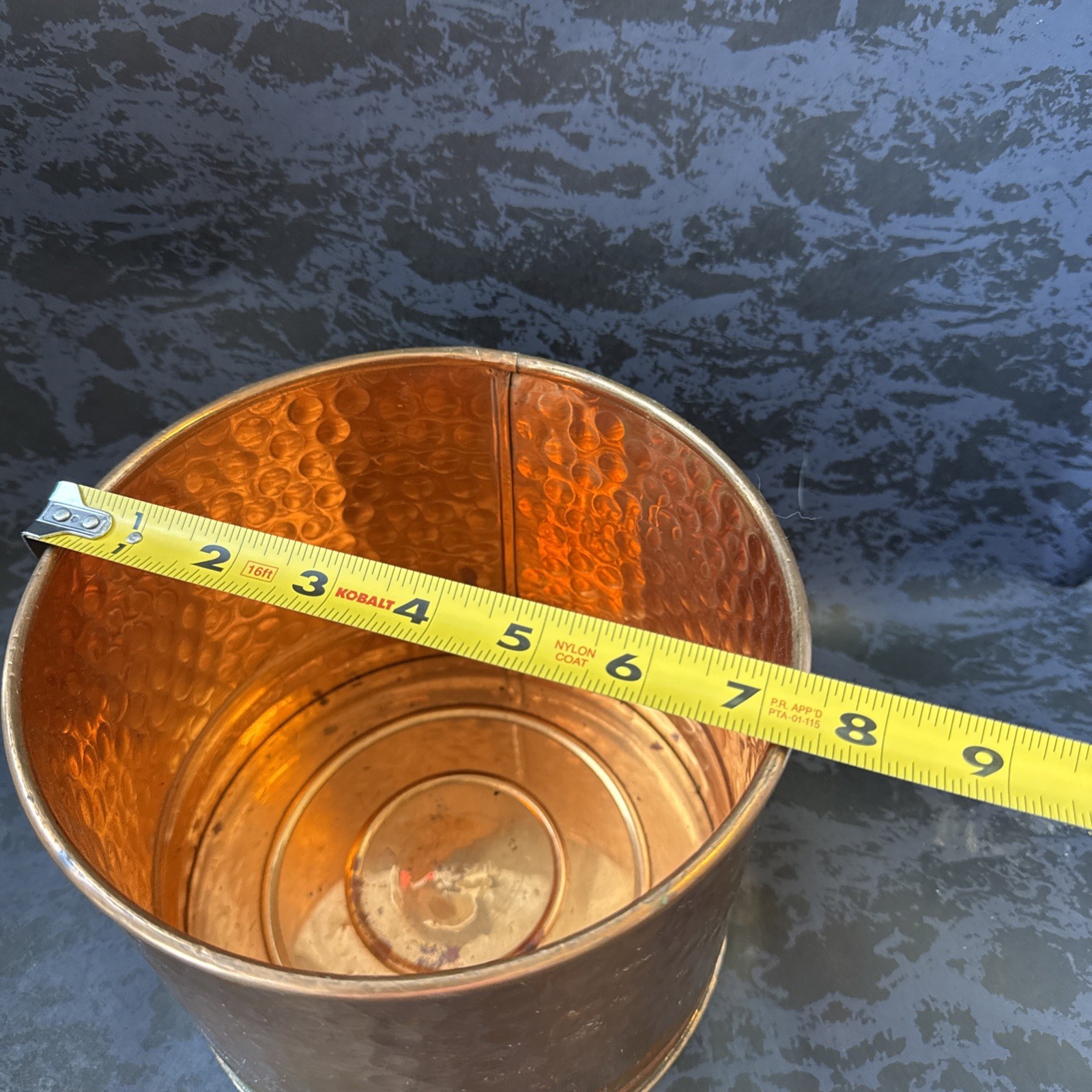 Brass/Copper Colored Pot Great for Indoor Plants Or Home Decor No Markings