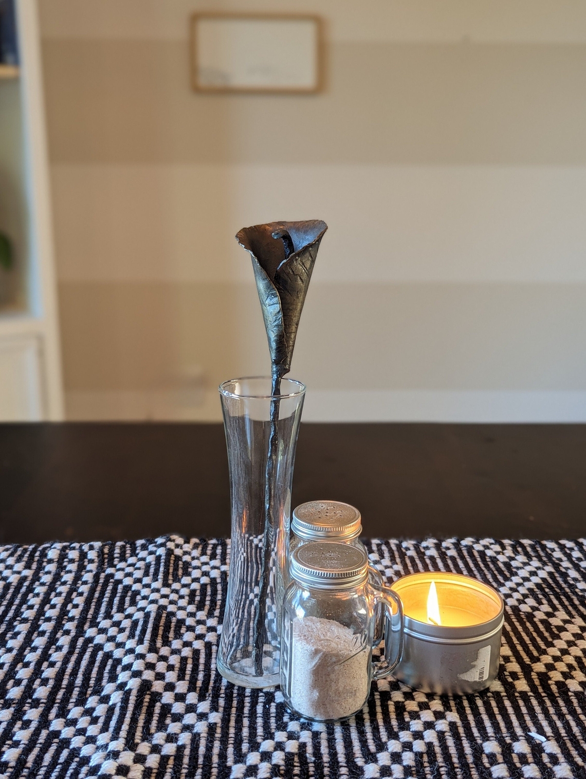 Amish Hand-Forged Steel Calla Lily – Artificial Flower