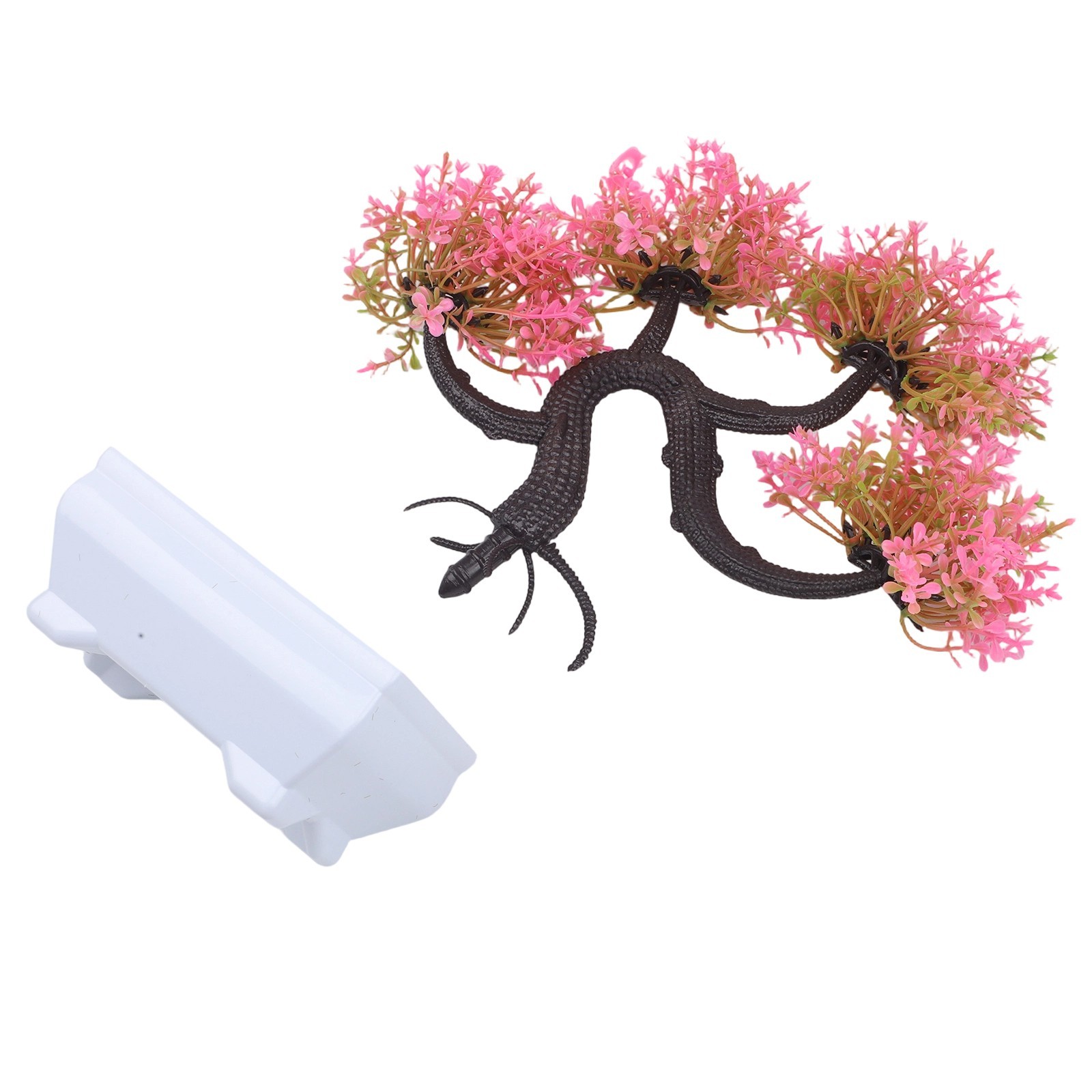 Plastic Artificial Bonsai Pine Plant for Office Living Room Decor 25x25x11cm