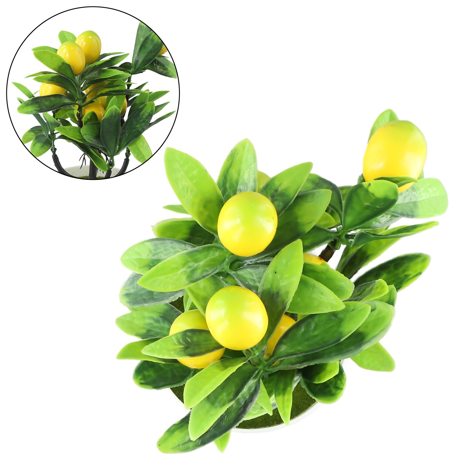 Artificial Lemon Tree Artificial Potted Flowers False Plant Diameter 18cm