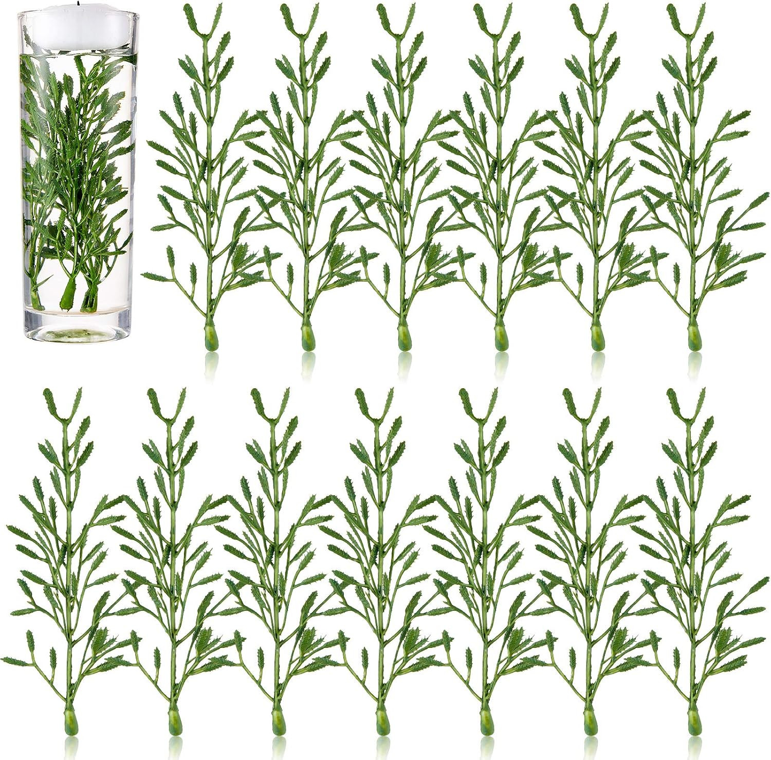 50 Pcs Faux Flowers for Floating Candles Floating Flowers Vase Fillers for Cente