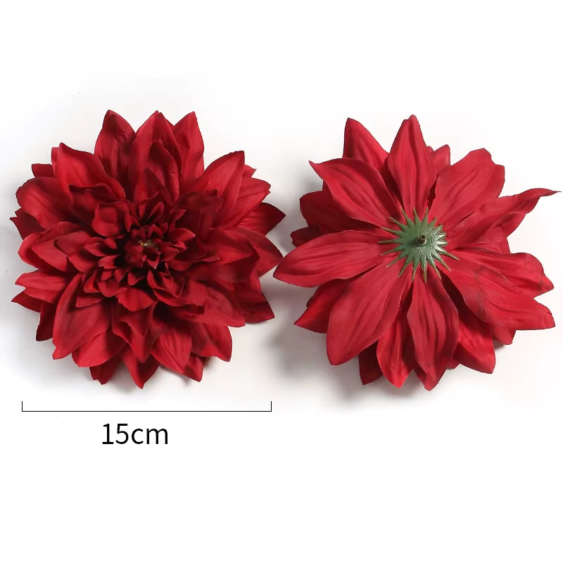 5/10pcs 15cm Artificial Dahlia Flowers Chrysanthemum Handmade DIY Home Decor NEW