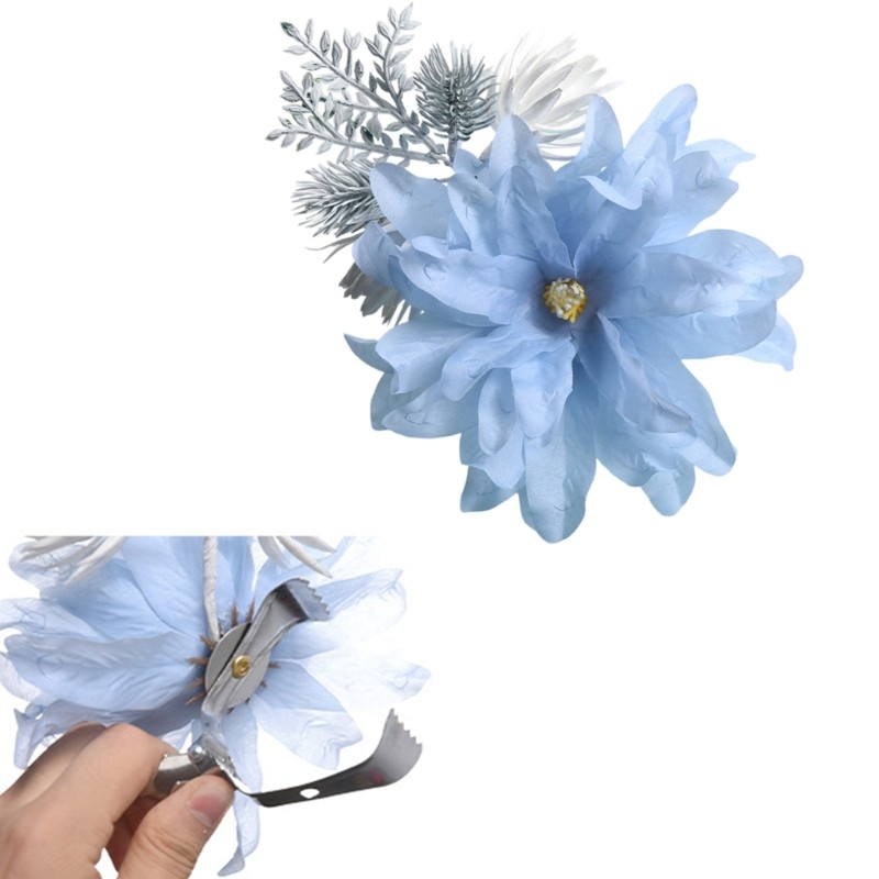 Elegant Silk Flower Arrangement Photography Window Curtain Decoration