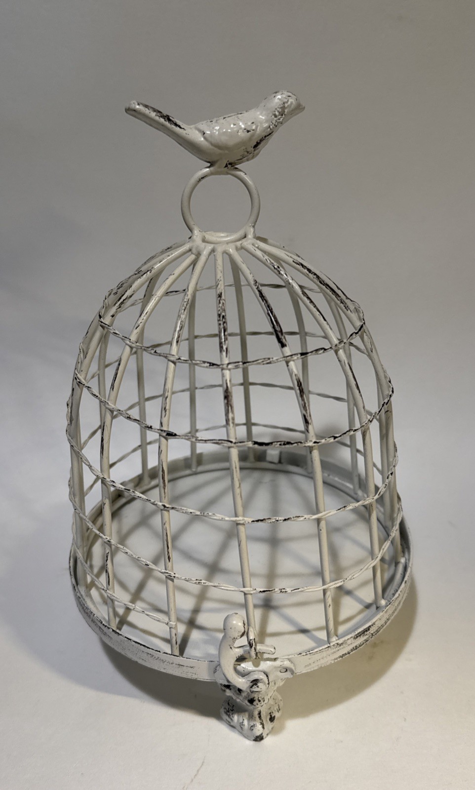 9″ Shabby Chic Decorative Birdcage Removable Nest Bird Display Farmhouse Decor