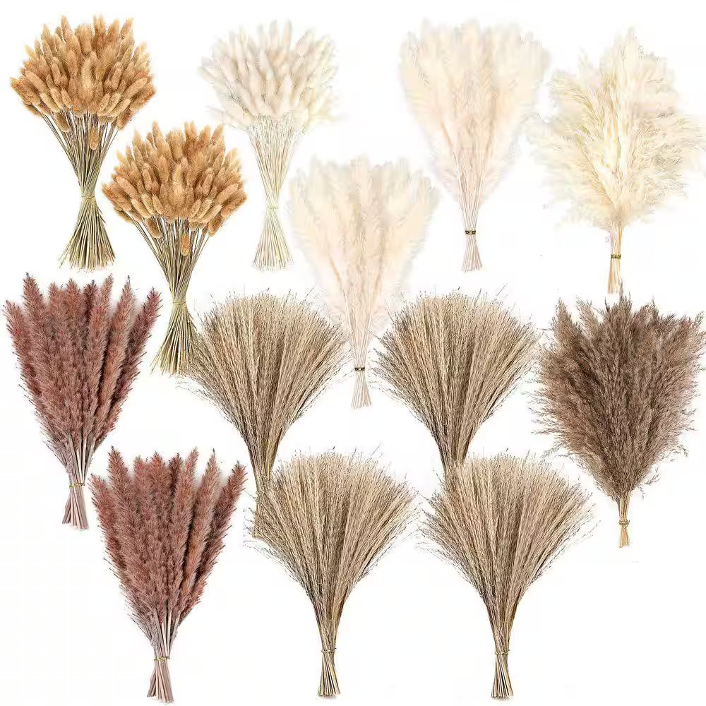 17 in Dried Pampas Grass Decor, Dried Flower Bouquets for Wedding, Home, Centerp