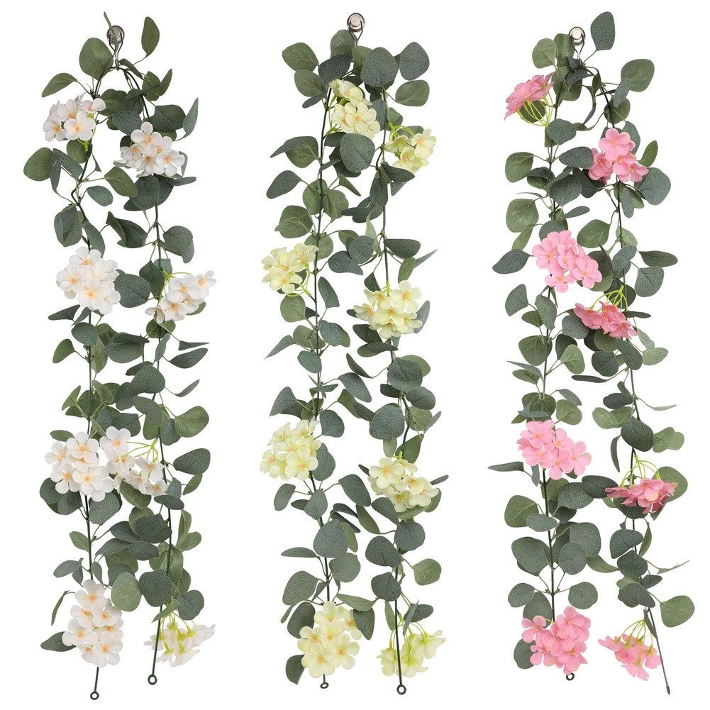 Silk Artificial Hydrangea Vine 178cm for Bedroom Living Room Wedding Hangings