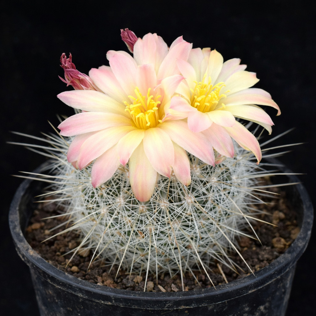 Thelocactus argenteus var. aureiflorus 100 SEEDS – Rare Cactus SEEDS