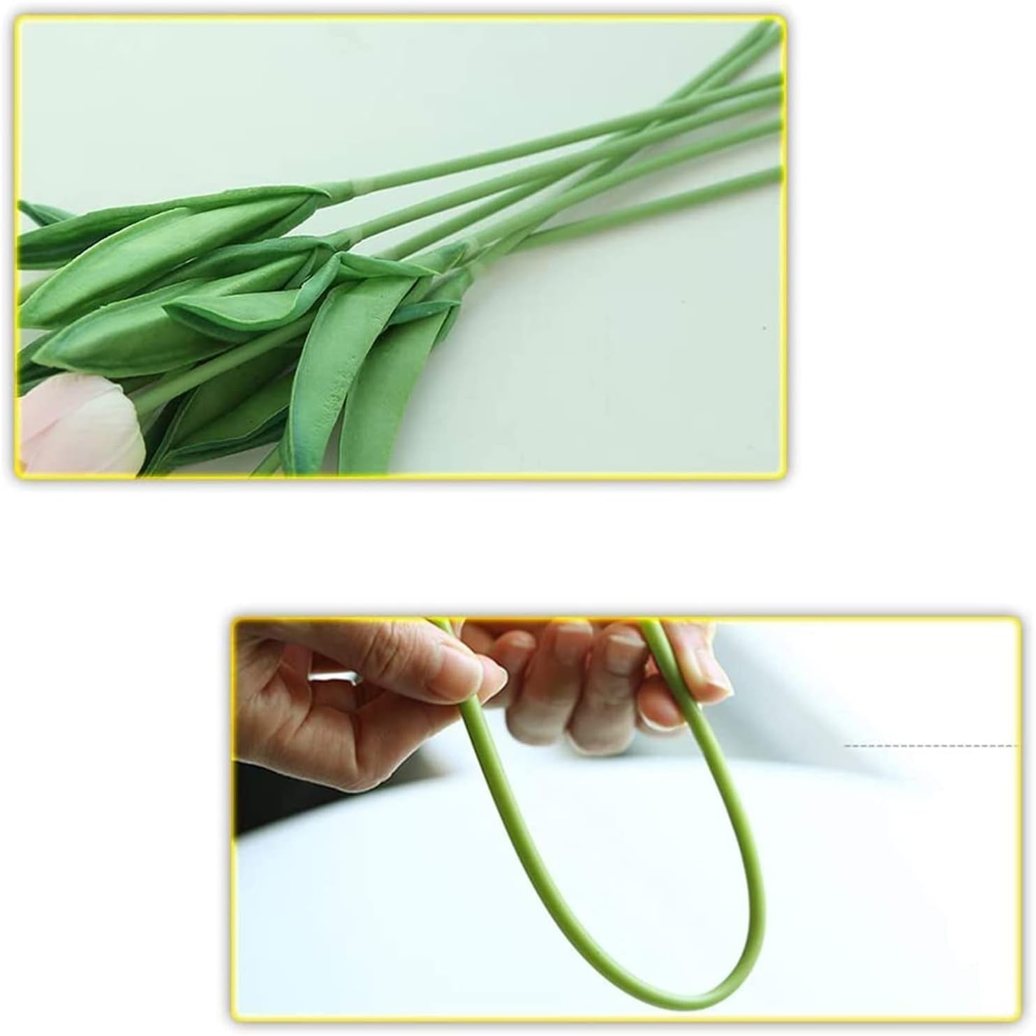 30 Tulipanes Artificiales de Tacto Real de PU, 14″, para Decoración de Hogar NEW