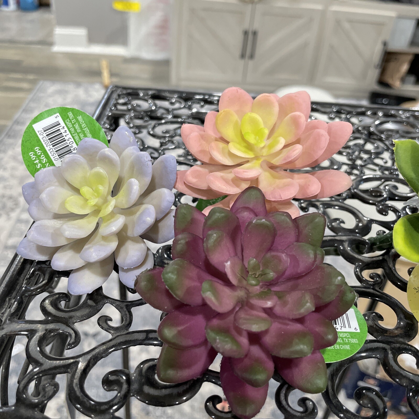 Mixed Lot Of 7 Artificial succulent faux Plant picks|NEW| NWT