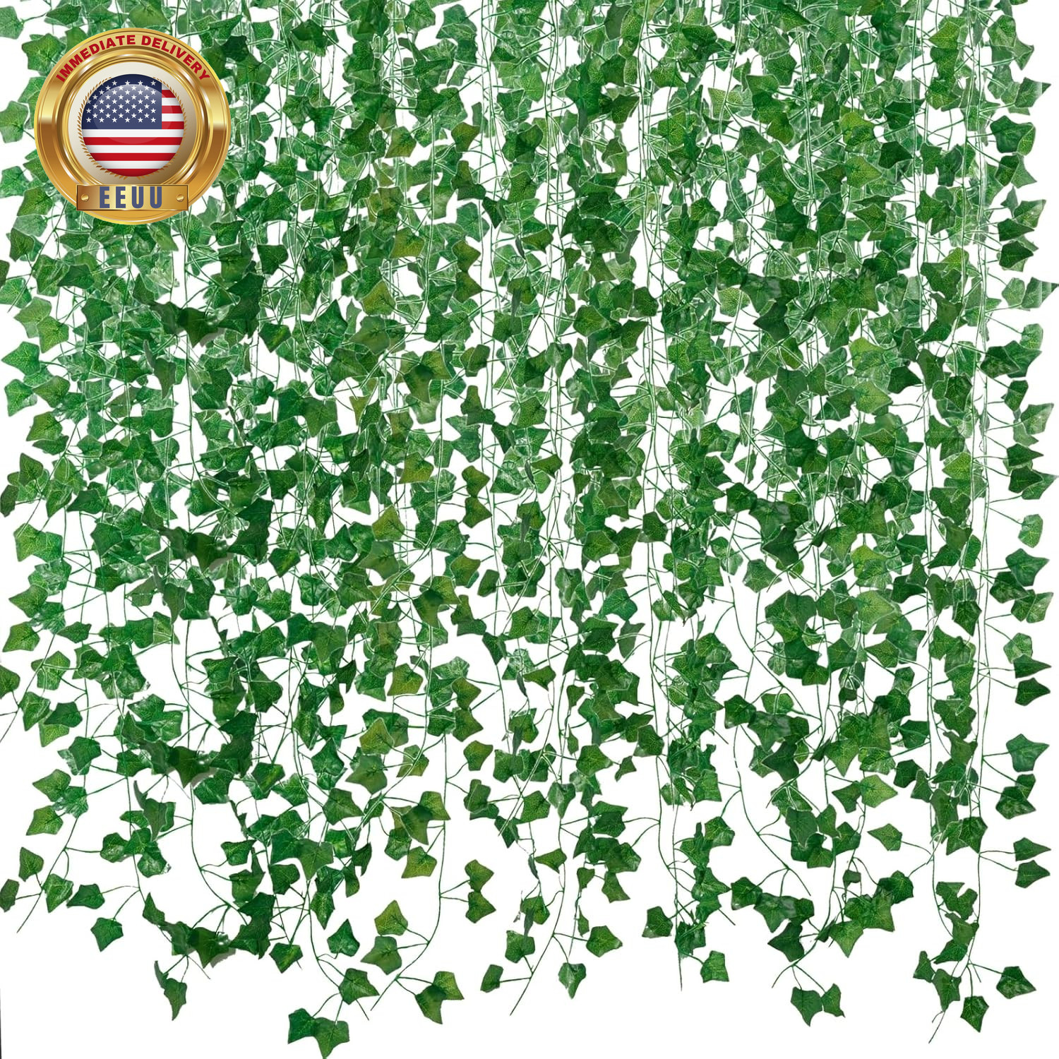 Fake Vines for Room Decor(12 Pack 84 Feet) Aesthetic Artificial Plant Ivy Leaves