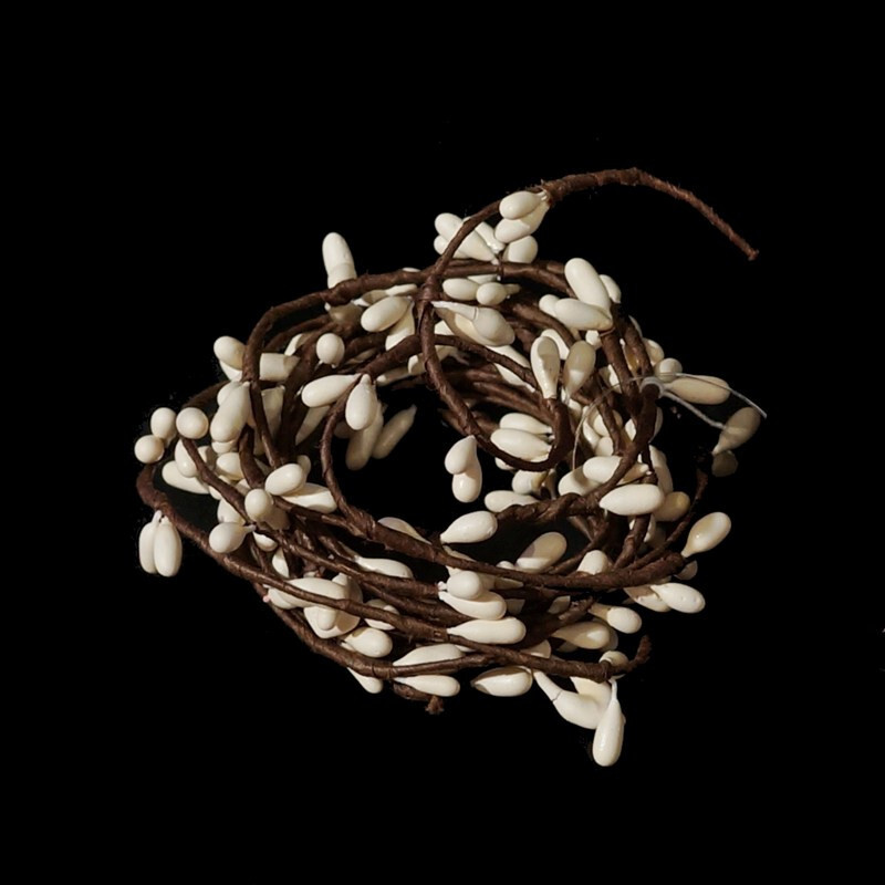 Pip Berry String Garland 6 Feet / 72″ in Vanilla / Ivory – Floral Crafts Decor