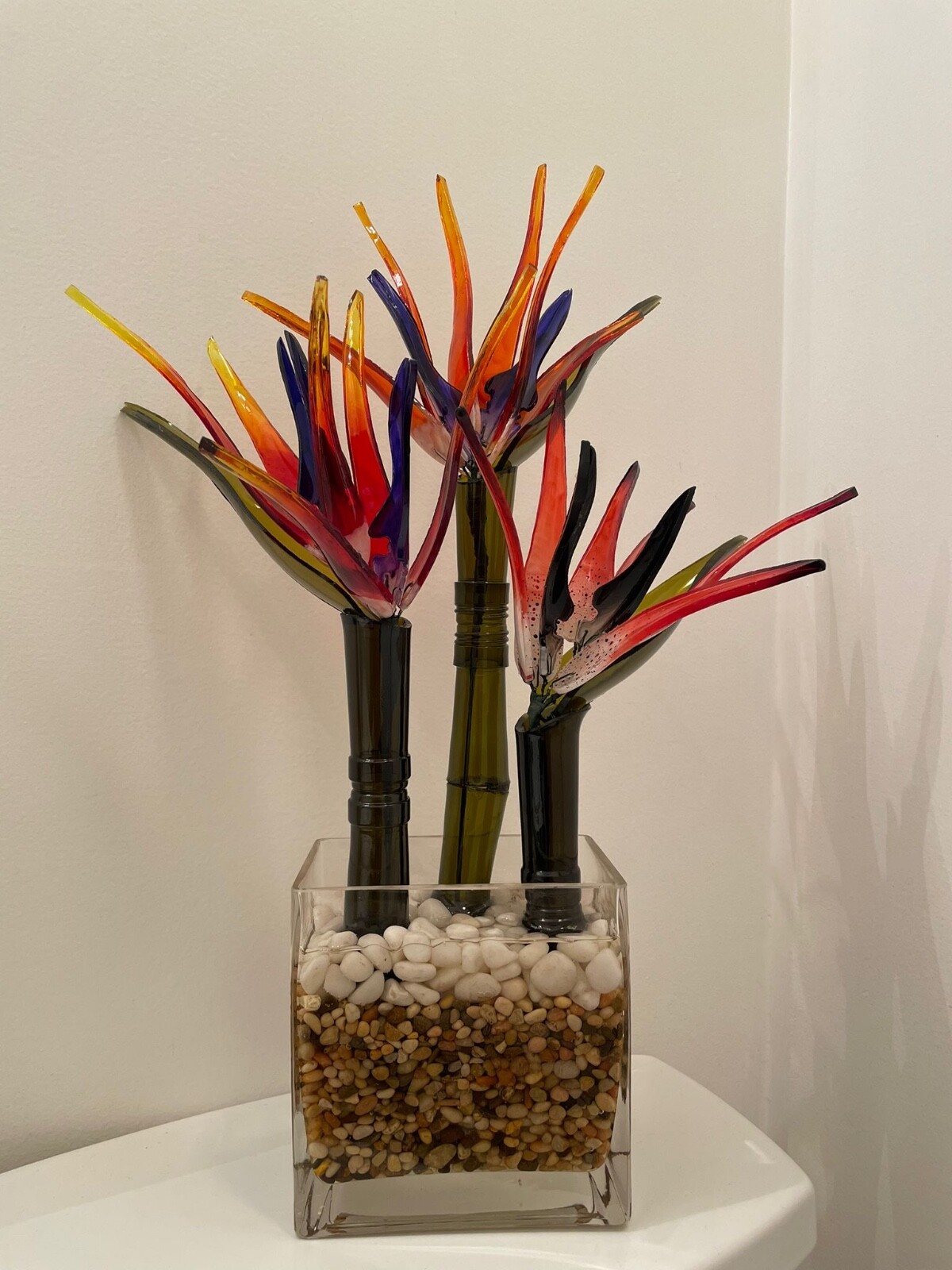 Handmade Colorful Glass Flowers – Custom Orders Available Conversation Pieces