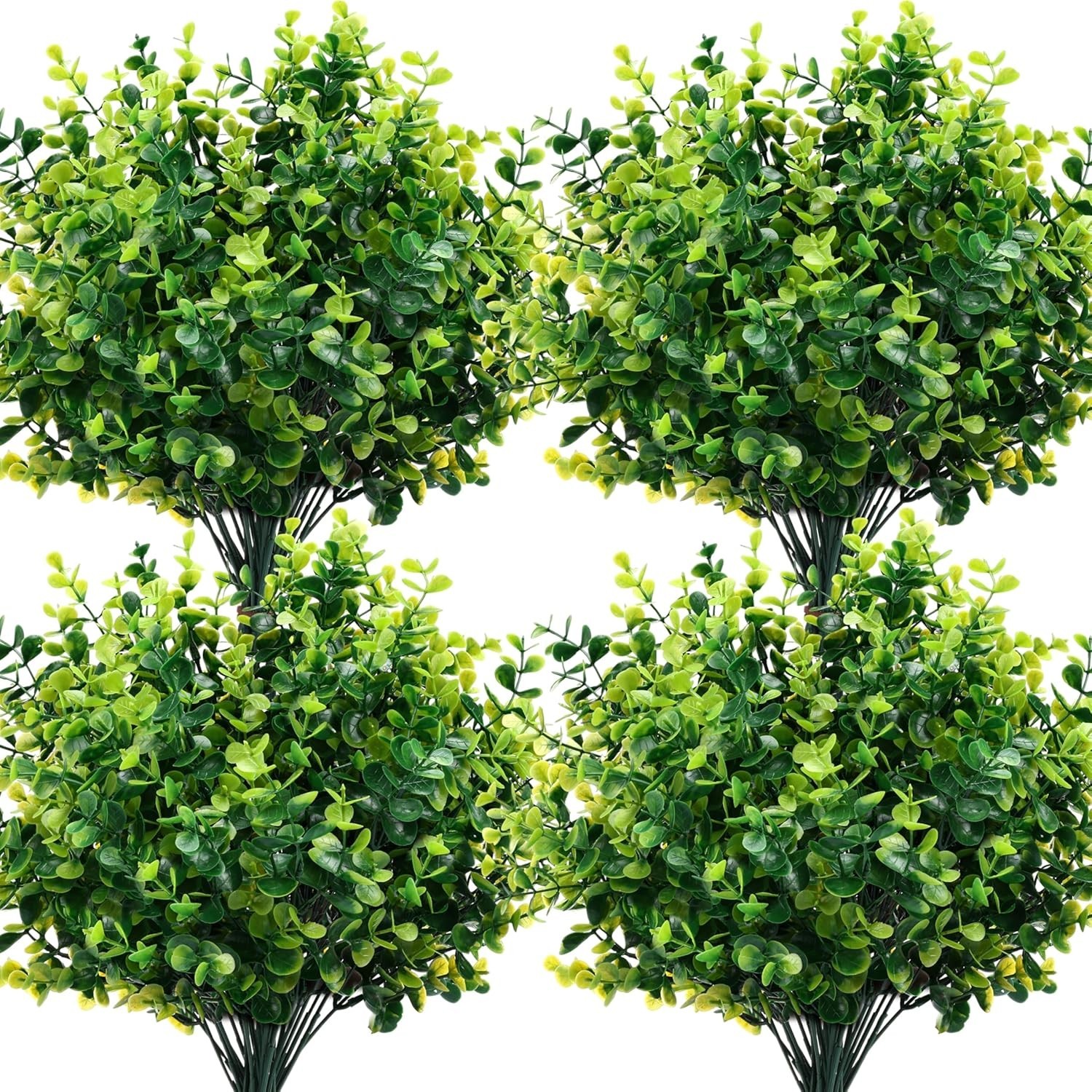 Vibrant 24-Pack Artificial Boxwood Stems for Effortless Indoor and Outdoor Style