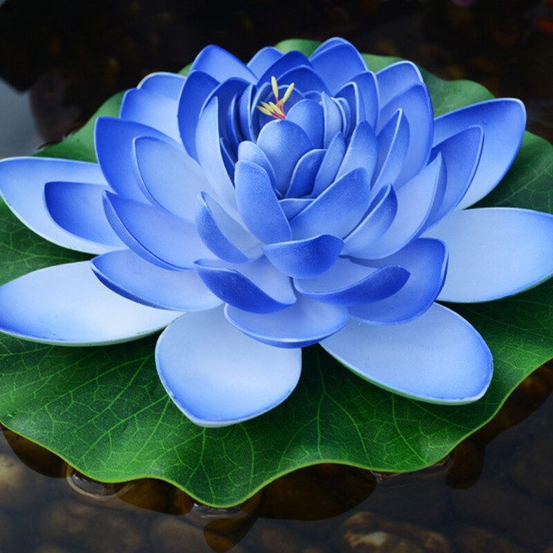 10cm/17cm Simulated Lotus Flower Fake Plant Pond Decor Artificial Water Lily.