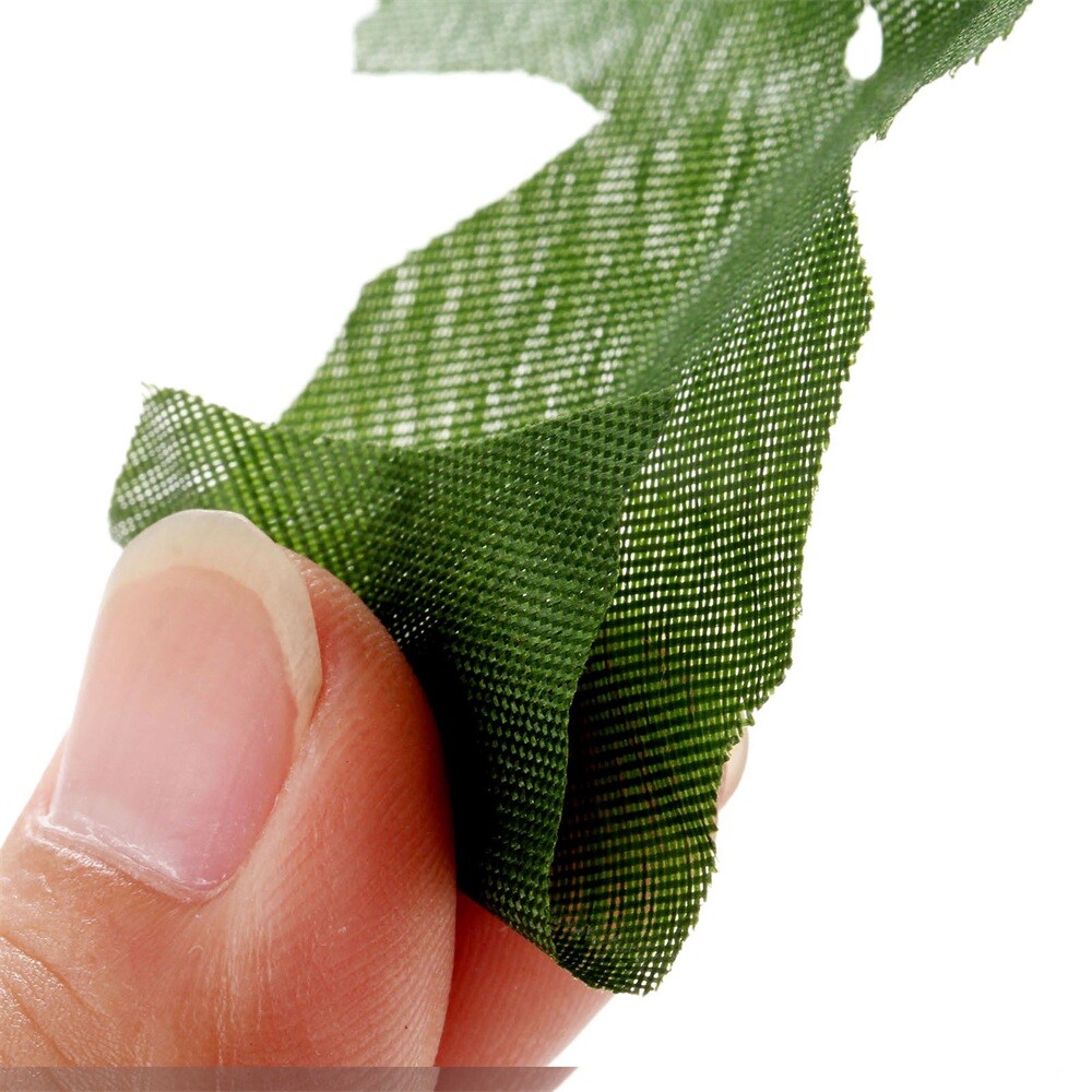 50pcs Dark Red Holly Berries + 50pcs Green Artifical Leaves 2 in 1 Home Decor