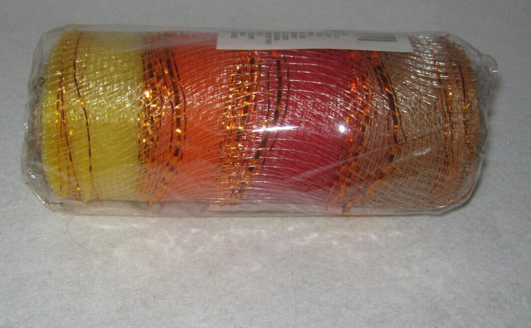 Crafter’s Square – Decorative Mesh – Fall Colors – Tan, Orange, Red & Yellow