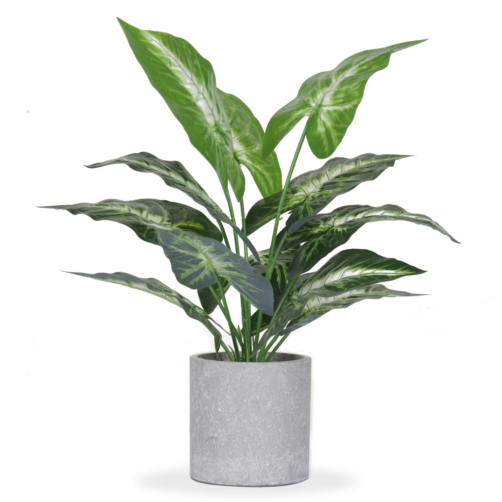 16″ Small Artificial Tropical Faux Plants Office Desk Shelf Bathroom Home Decor