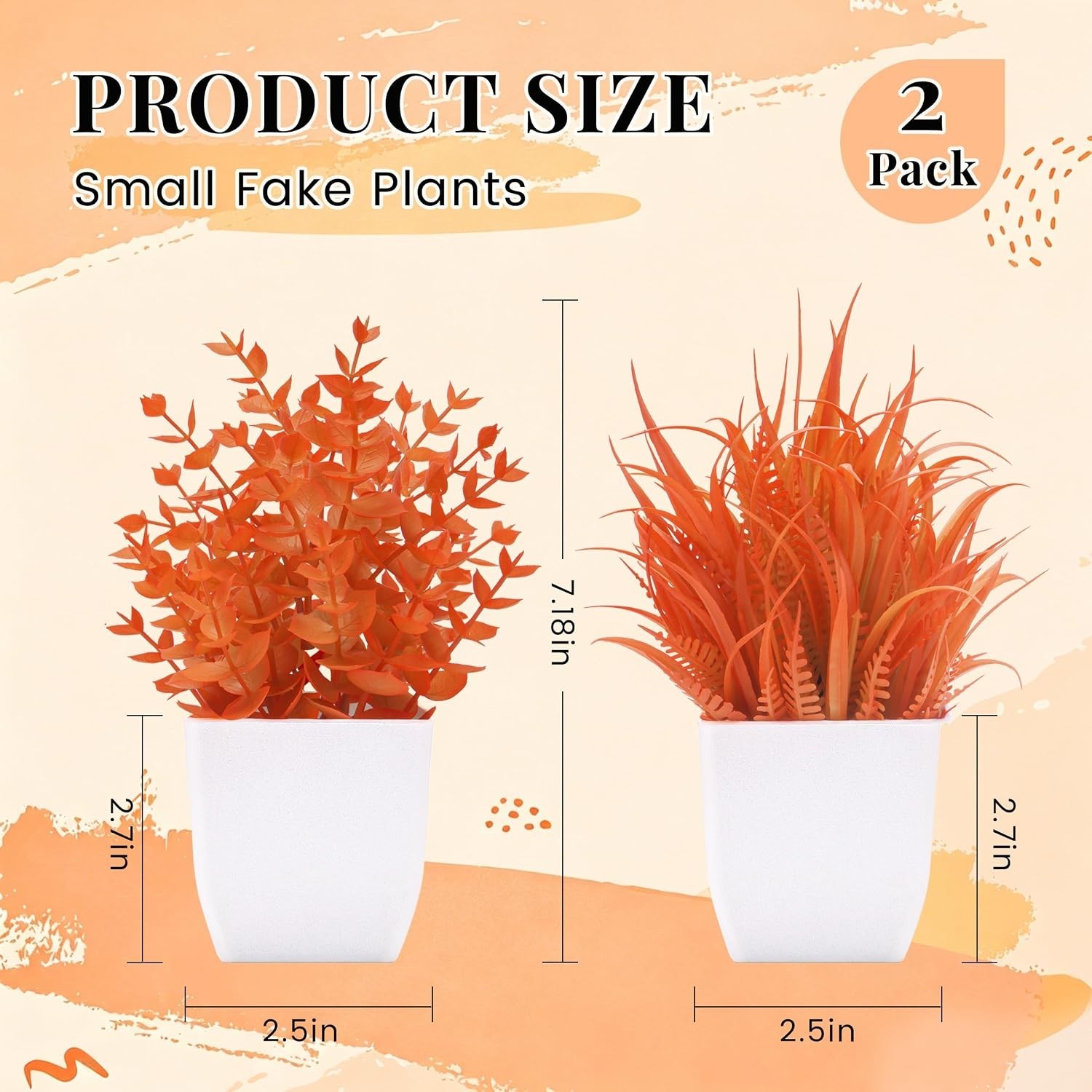Lightweight Maple Red Faux Plants Set for Home Office and Fall Decoration