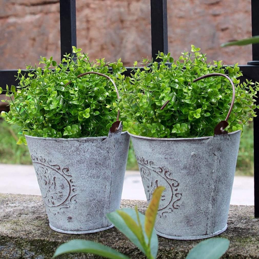 Realistic 8 Bundles Artificial Boxwood for Charming Indoor & Outdoor Displays