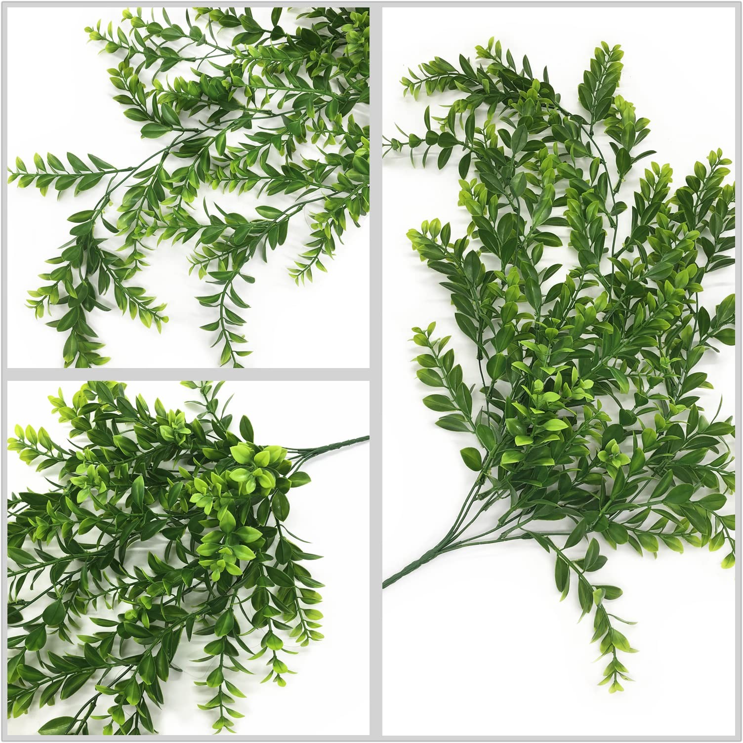 Artificial Vine, Fake Hanging Plants Plastic Leaf Ivy Greenery Christmas Garl…