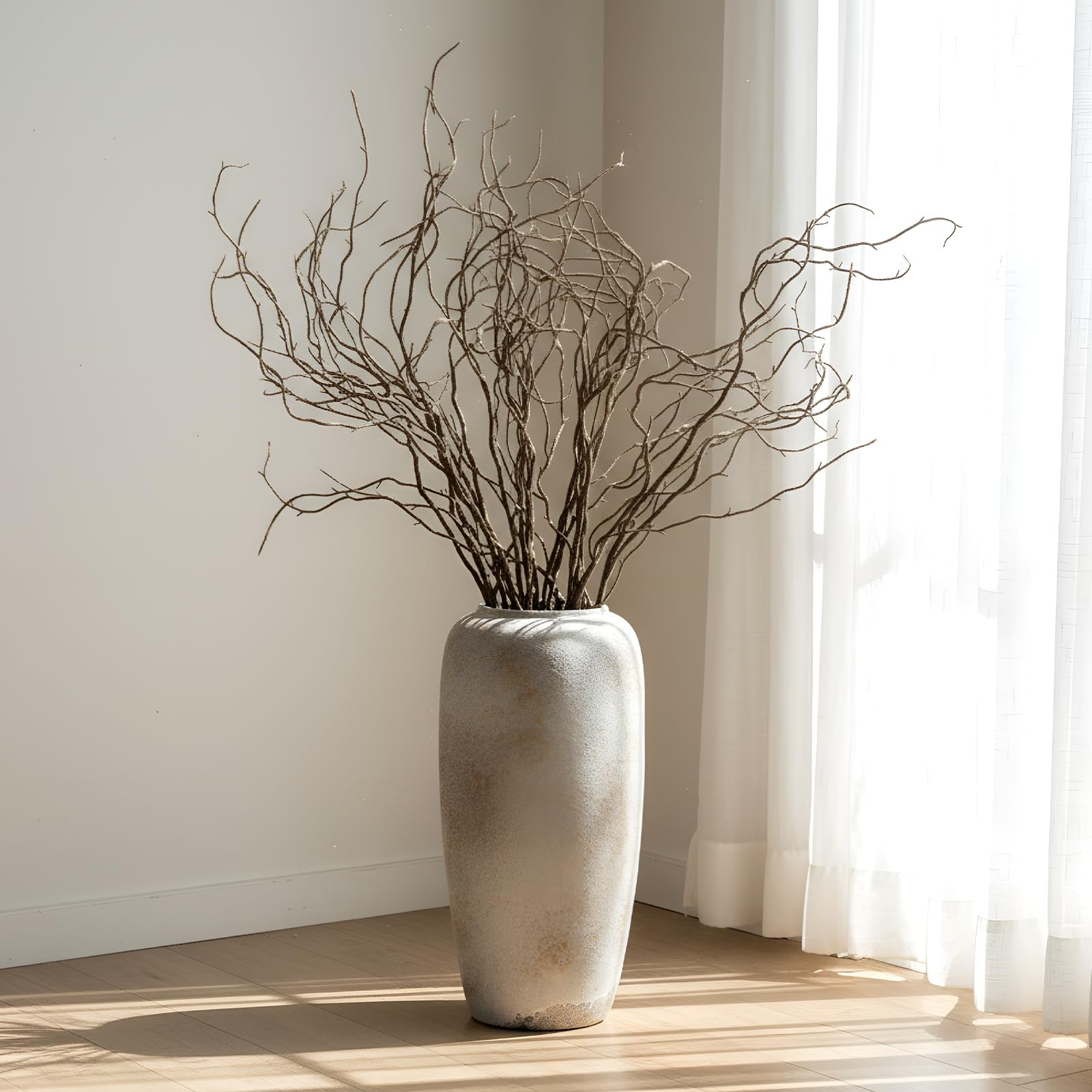6 Pcs 47.2 Inch Lifelike Curly Willow Branches for Vases Artificial Decorativ…