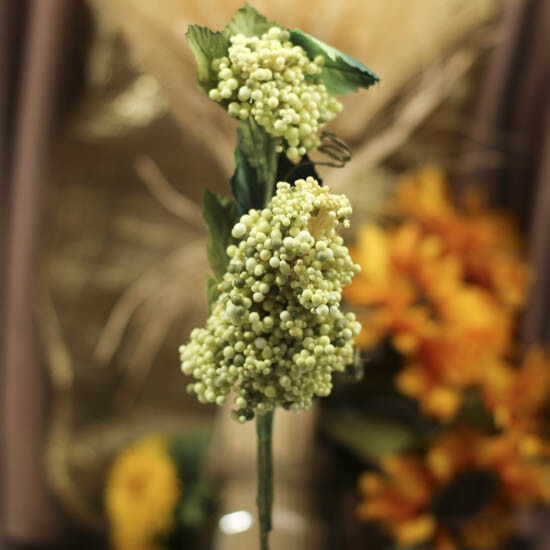 Mixed Artificial Light Green and Darker Green Berry bundles