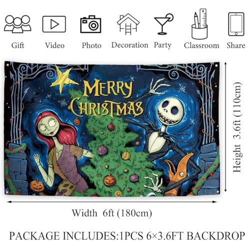 Christmas Decorations Back Drop Banner New Year Winter Xmas Decor for Home