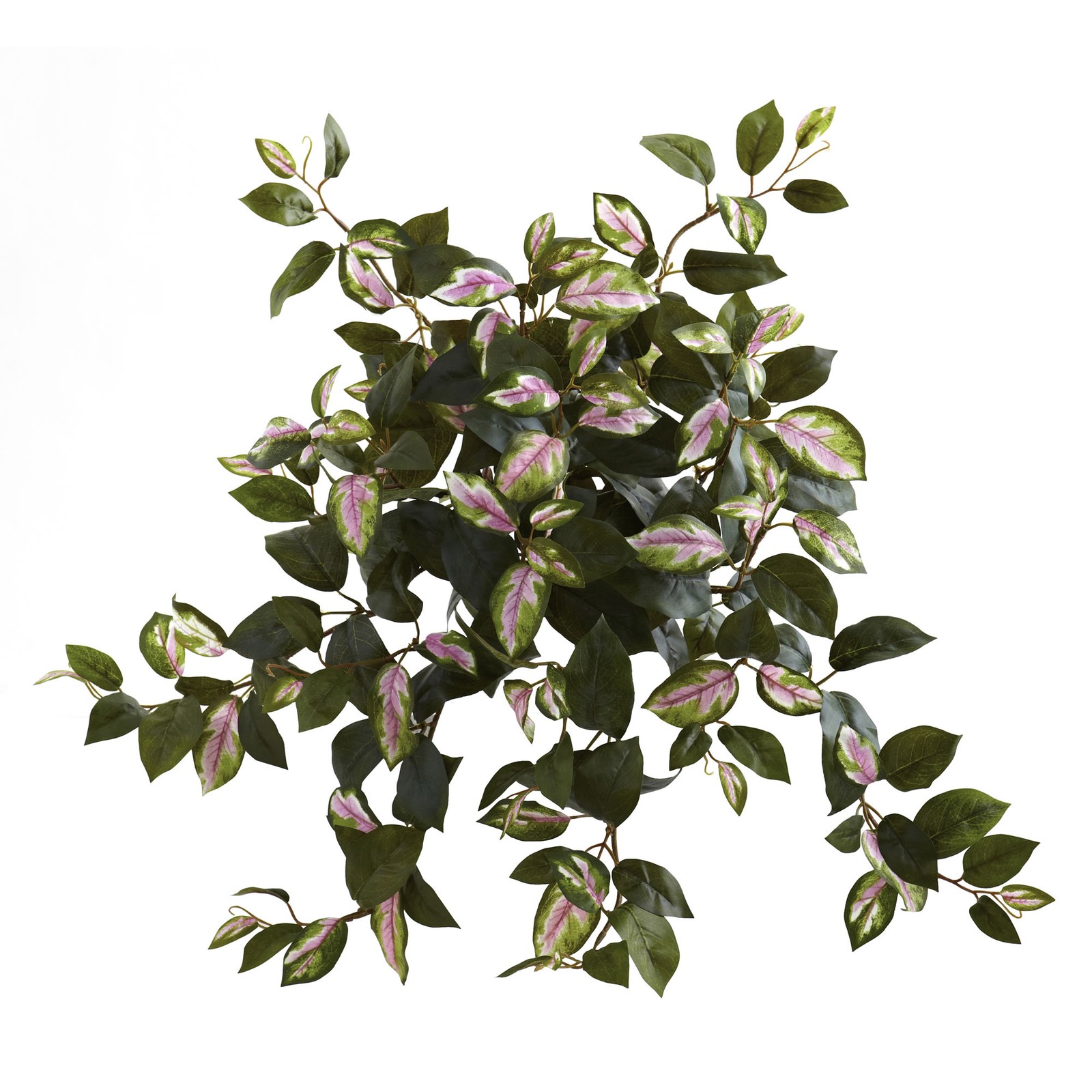 21 Inch Hoya Hanging Bush Set of 4 Artificial Lavender Green Foliage Decor