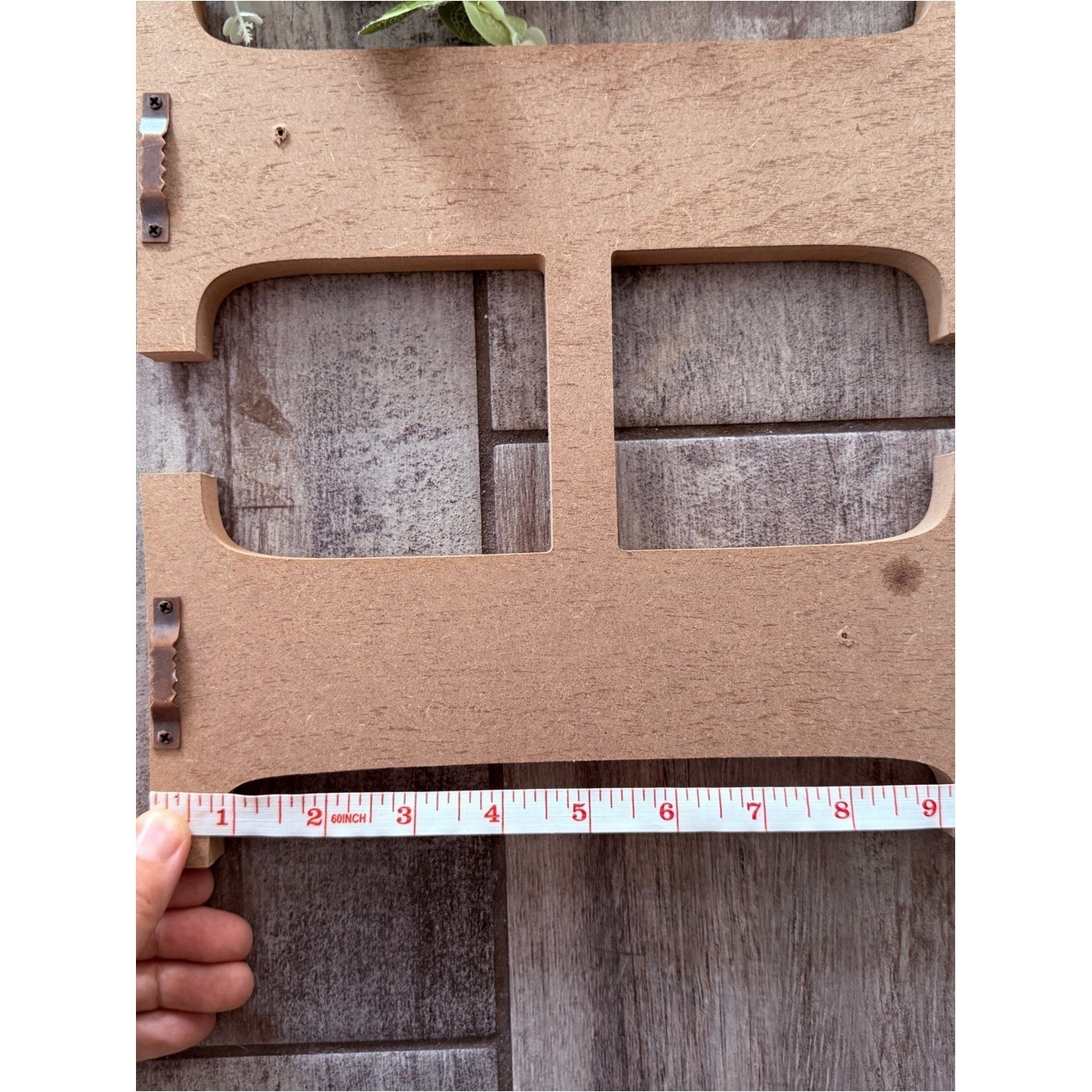 Rustic Wooden HOME Wall Decor Letters Greenery Wreath Accent Farmhouse Entry