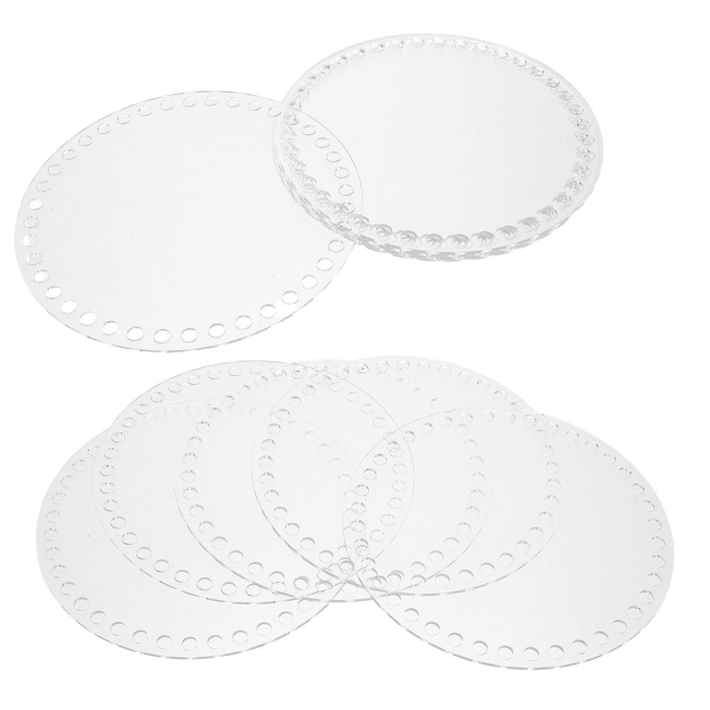 10Pcs Clear Acrylic Bag Bottom Shapers for Crochet DIY Durable Handcraft Boards