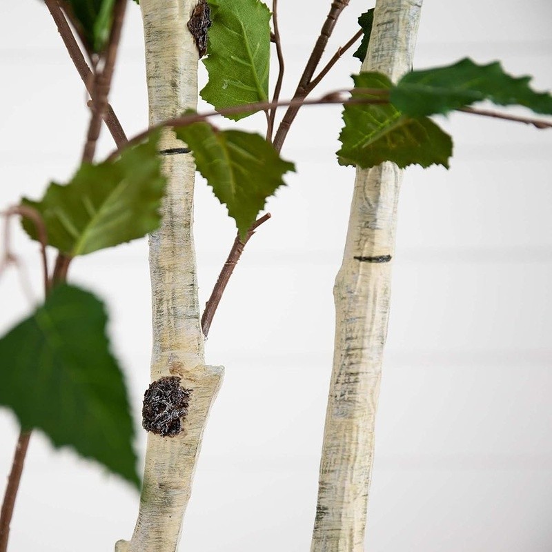 Artificial Birch Tree Home Décor 84in Flexible Branches Indoor Outdoor Accent US