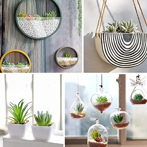 12 Pcs Artificial Succulents Mini Fake Plants Unpotted Faux Succulent for