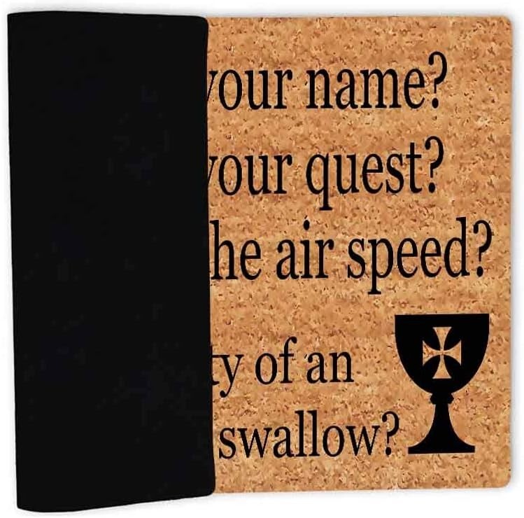 Entrance Mat “WHAT… is your name? WHAT … is your request?…”