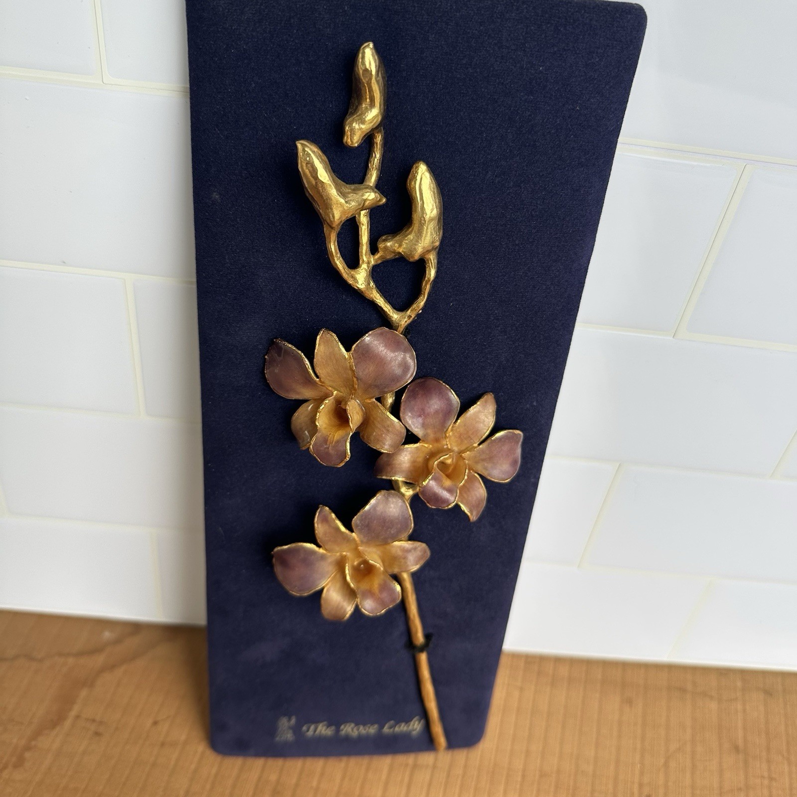 24k Gold Dipped Orchid Flower made by The Rose Lady