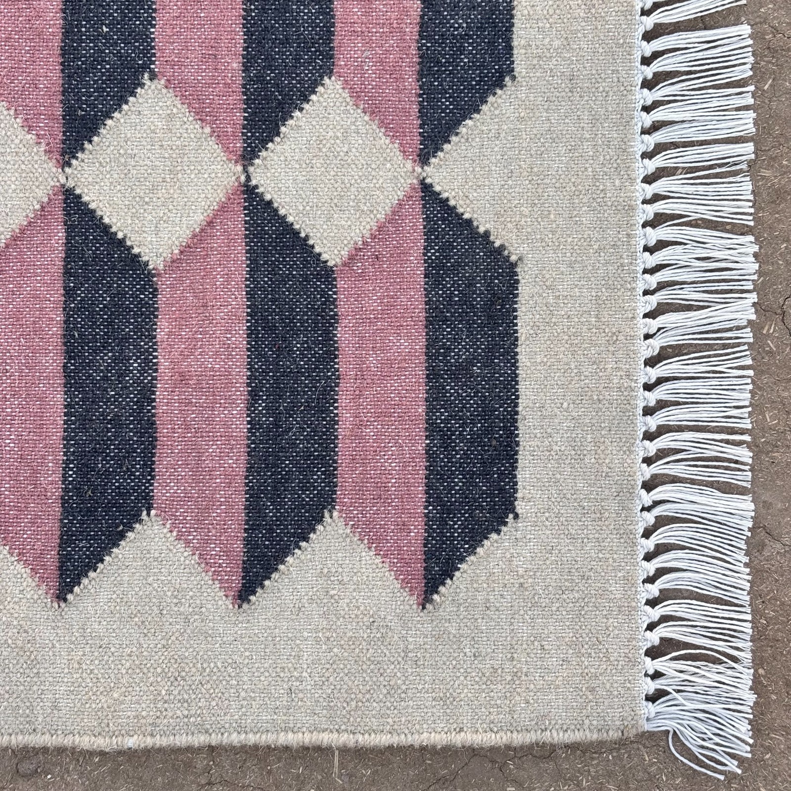 Handwoven Wool Cotton Kilim Small Area Rug 2×3 ft mat