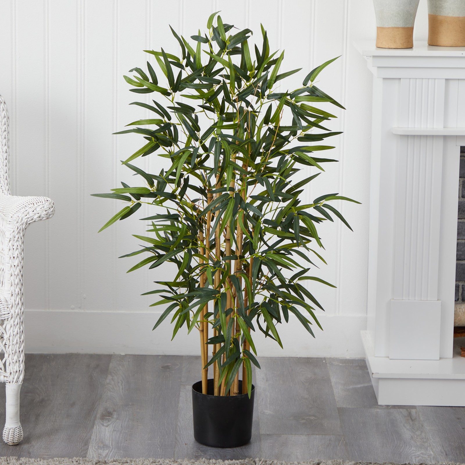 Nearly Natural 3.5ft Twiggy Bamboo Tree in Green
