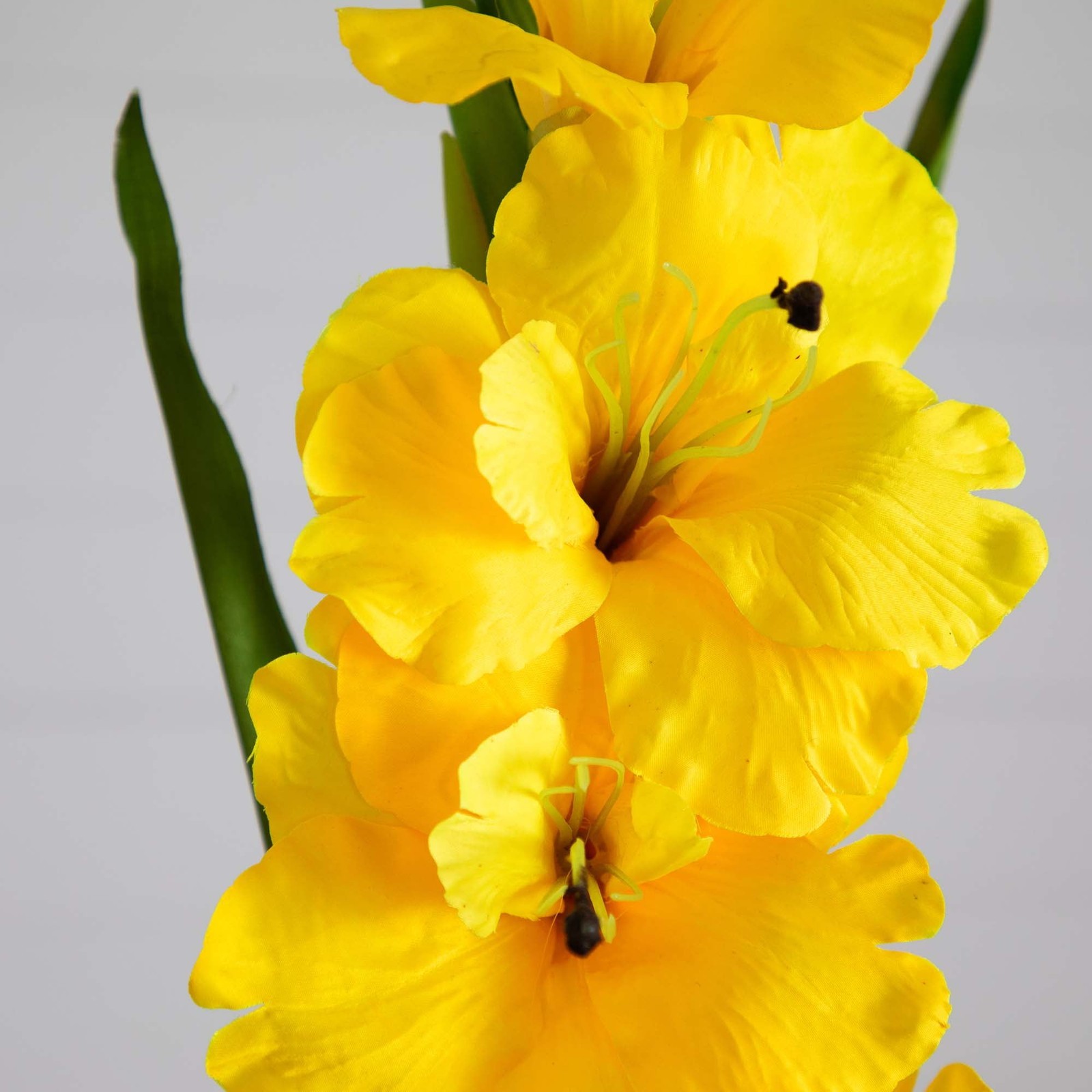 Set of 3 45in Artificial Gladiolus Flower Stems