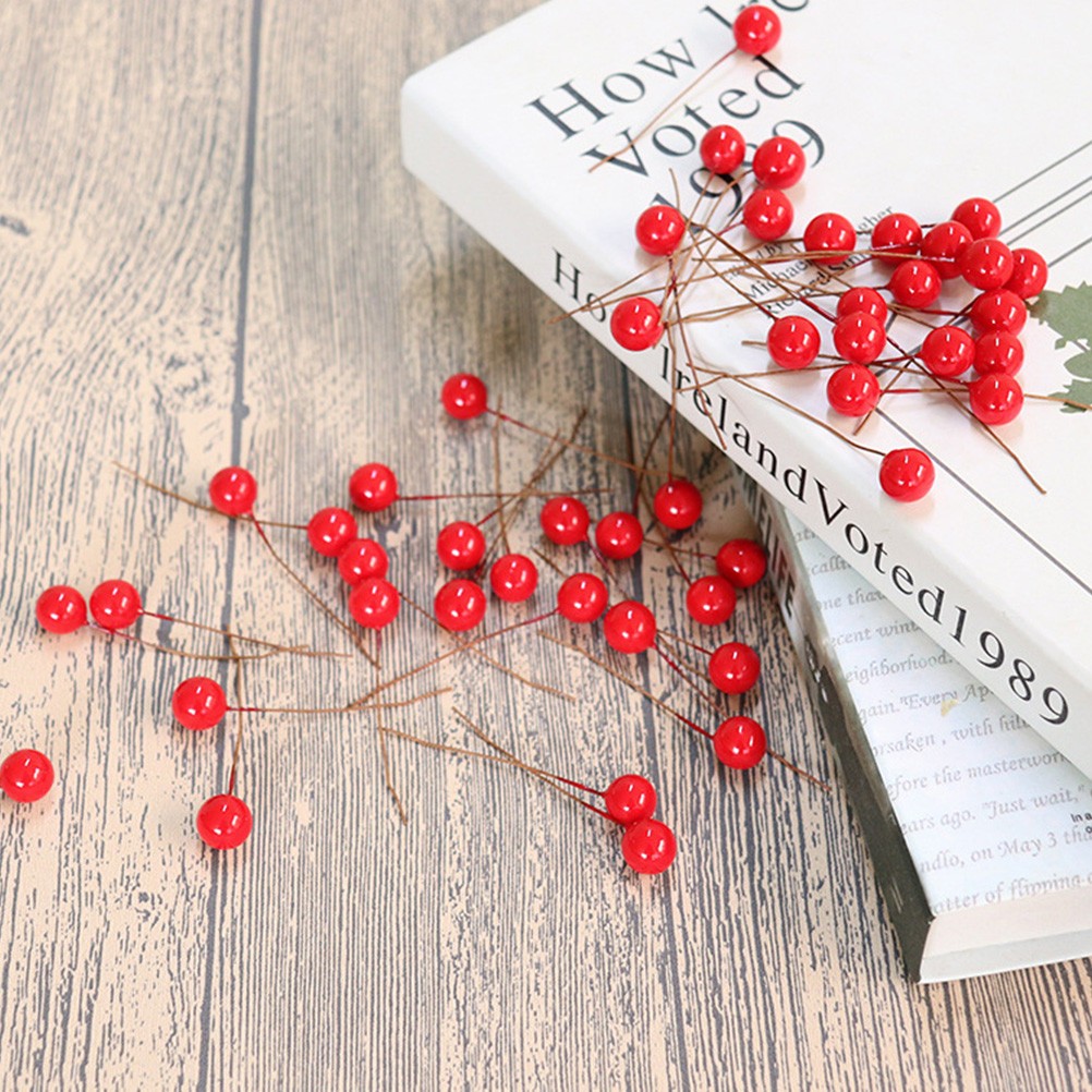 140Pcs Reusable Simulation Berries Artificial Berries Decoration Assorted Color