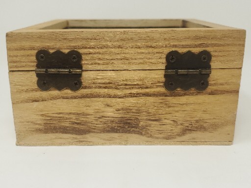 Artificial Succulents In Beautiful Wooden Box Hinged w/Clasp Artificial Plants