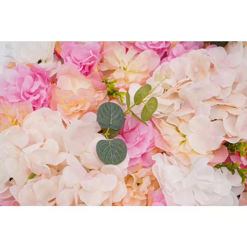 12-Pieces 23.62 In. X 15.74 In. Artificial Silk Hydrangea Dahlia Flowering Plant