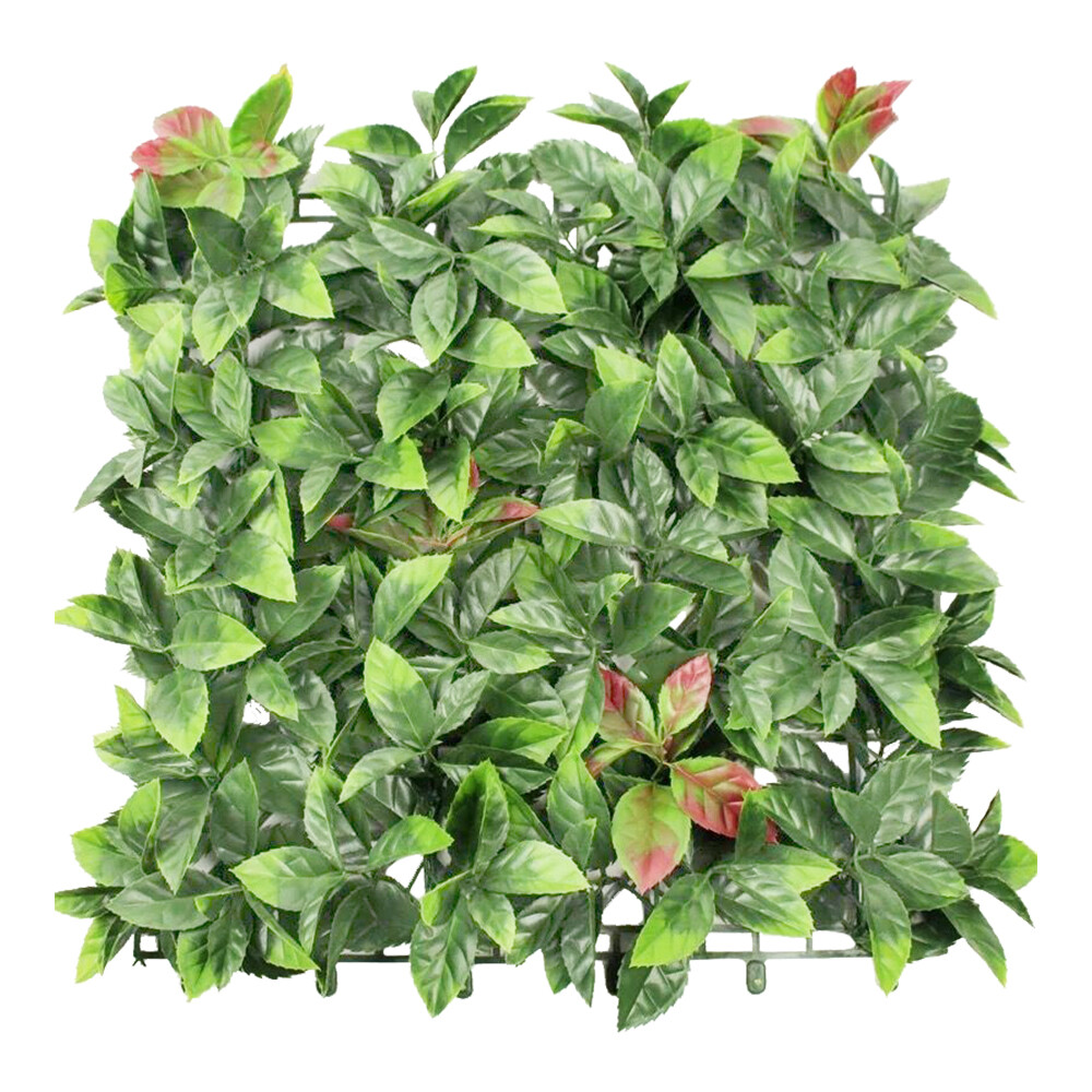 20in Artificial Faux Photinia Mat Wall Hedge Decor Privacy Fence Panel Grass