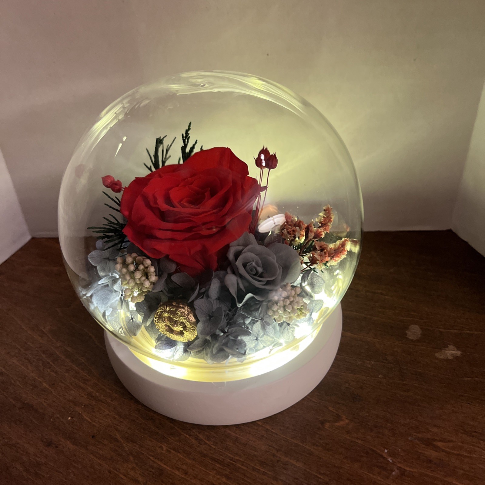 Light Up Fresh Preserved Roses