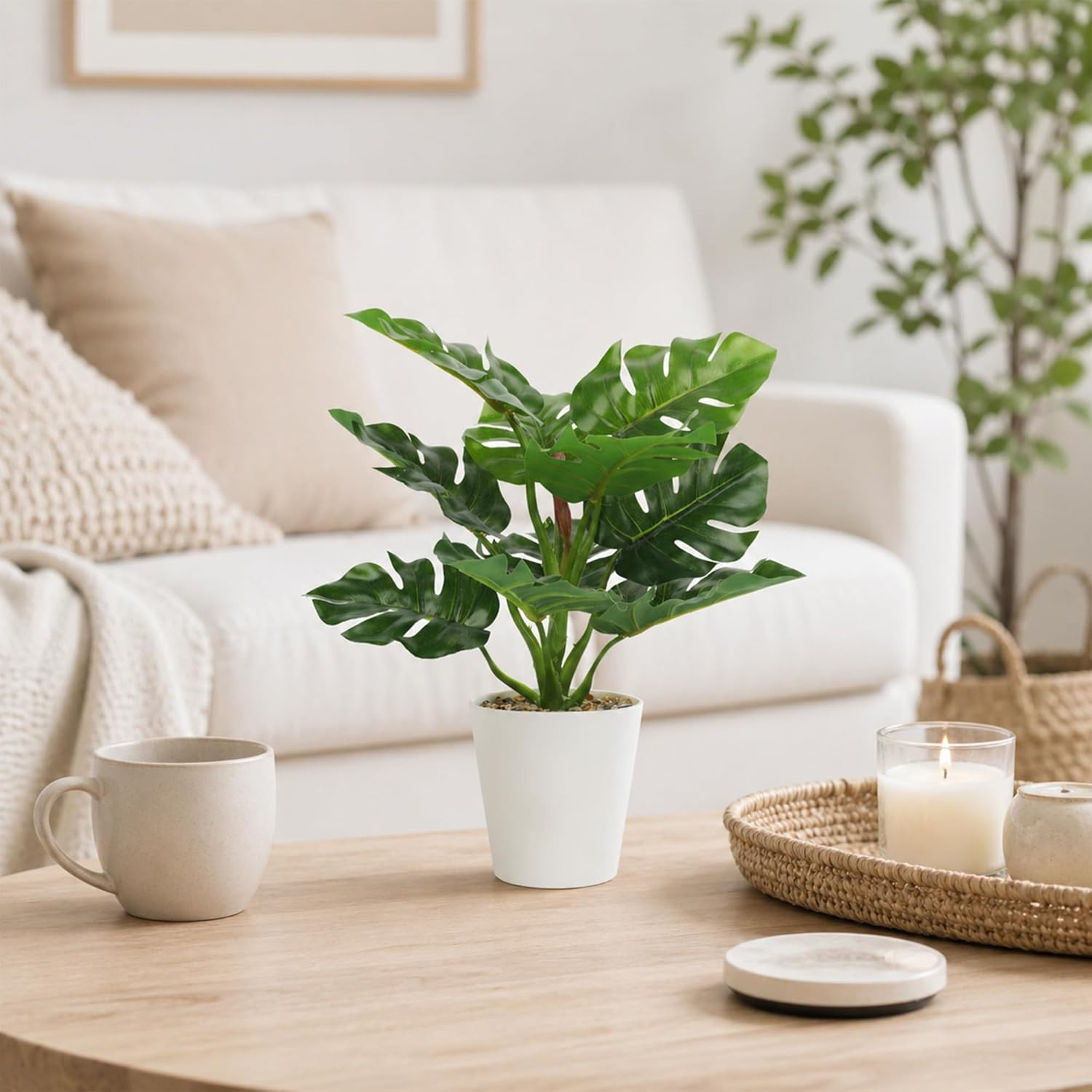 3 Pack Small Fake Potted Plants for Home & Office Decor – 11.8 Inches