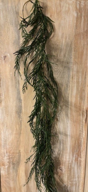 Primitive Cottage Farmhouse GREEN DILL HERB GRASS TRAILING GARLAND Swag Vine
