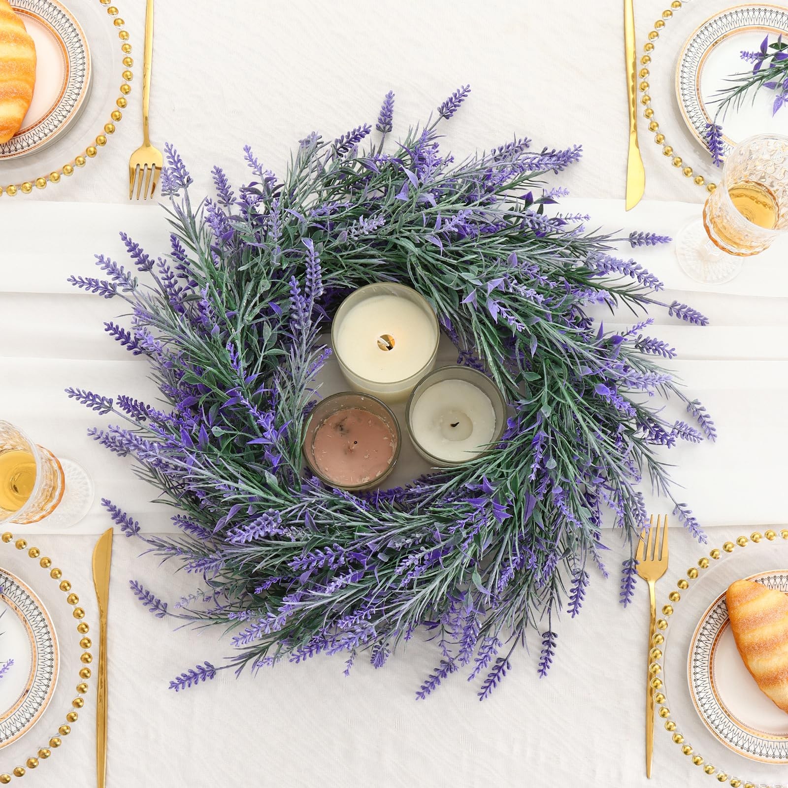 6FT 1PCS Spring Summer Lavender Garland Artificial Purple Flower Garlands Fau…