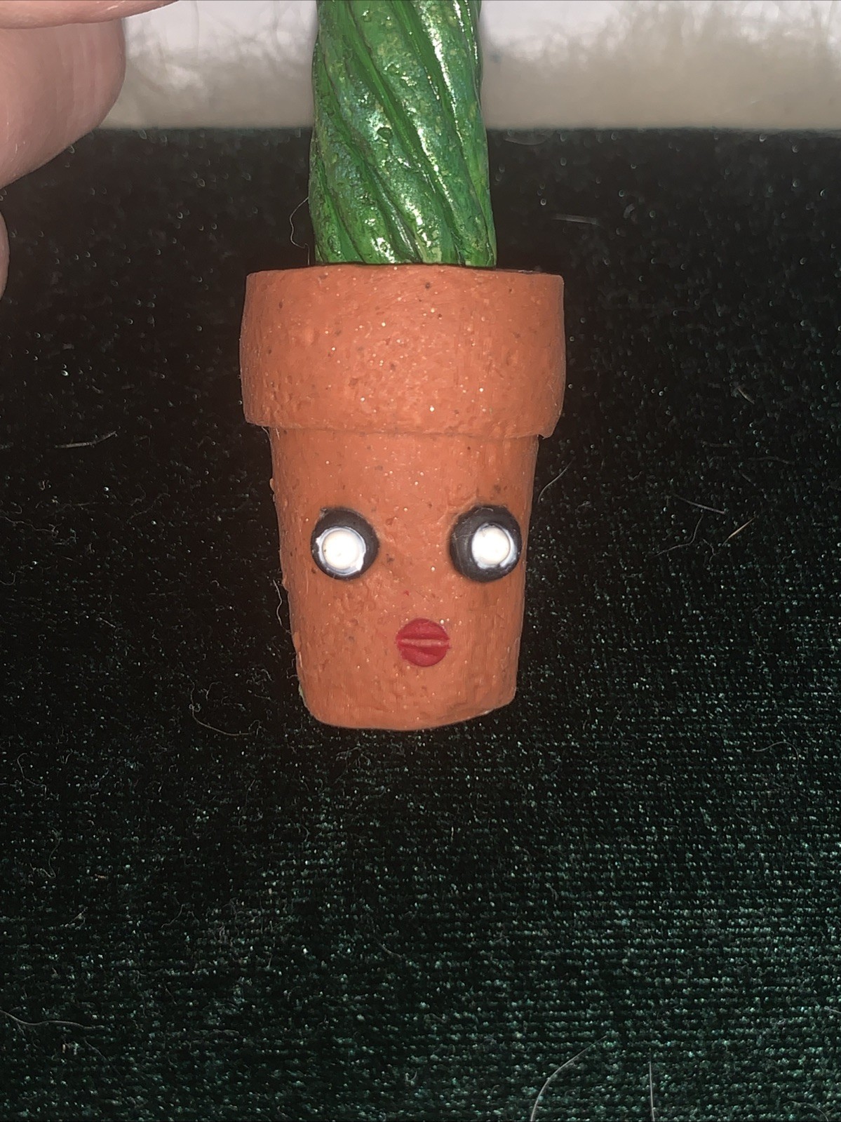 Handmade “Randy” Polymer Clay Cactus Succulent Plant